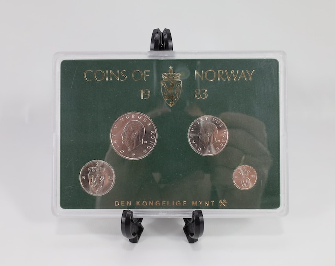 Norway 1983 Coin Set|Royal Mint Collection|Uncirculated Collectible|History Enthusiast Gift|Rare Coin Set