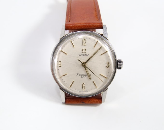 Omega Seamaster 600 | Vintage Swiss Wristwatch 1960s | Cal 601 Hand Wound Mechanical Watch | Stainless Steel Case | Classic Men’s Omega