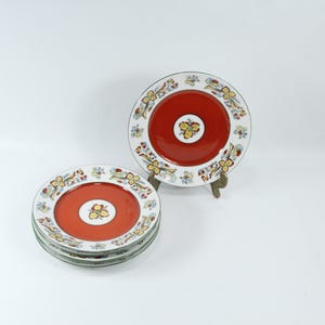 Nordic Rosemaled Porcelain Plate | Hand-Painted Wall Decor | 1950s Porsgrunn | Folk Art | Gift | Dinner plate