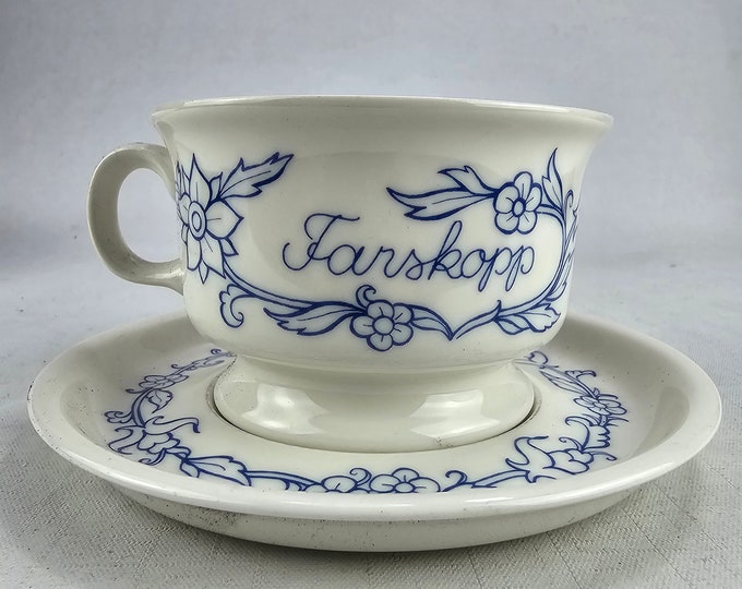 Vintage Arabia Raija Ousikkinen Cocoa Cup 1980s - Father's Rare Porcelain Cup from Finland