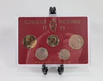 Norway 1994 Coin Set|Royal Mint Collection|Uncirculated Collectible|History Enthusiast Gift|Rare Coin Set