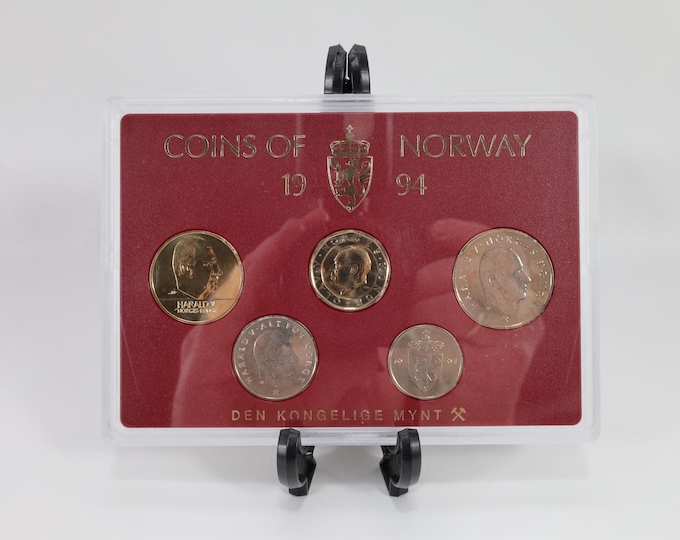 Norway 1994 Coin Set|Royal Mint Collection|Uncirculated Collectible|History Enthusiast Gift|Rare Coin Set