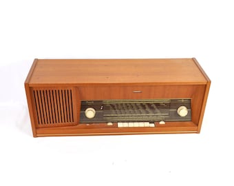 Norwegian Radionette Duett 1960s Radio | Vintage Teak Finish | Classic FM Radio | Collector's Piece | Nostalgic Gift