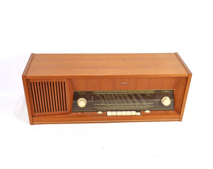 Norwegian Radionette Duett 1960s Radio | Vintage Teak Finish | Classic FM Radio | Collector's Piece | Nostalgic Gift