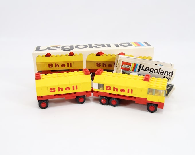 Vintage LEGO Shell Tanker Truck 688 (1973) | Complete Legoland Set with Original Box & Instructions | Classic Retro LEGO Vehicle