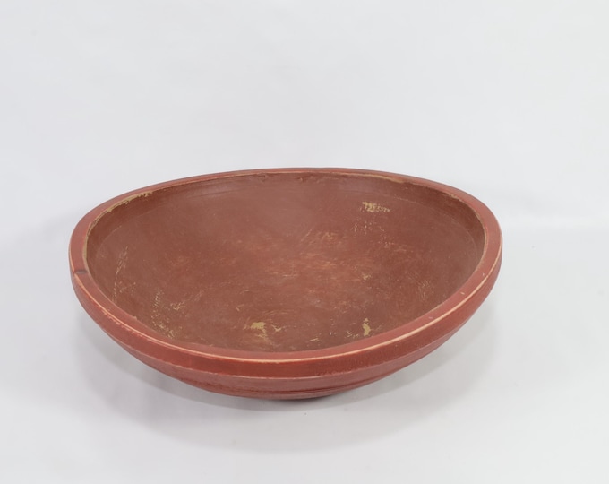 Norwegian Wooden Bowl with Charming Structure - Handcrafted Traditional Decor or Functional Serving Dish