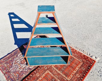Antique rustic 1800s shelf - Primitive Norwegian Handmade wall shelf