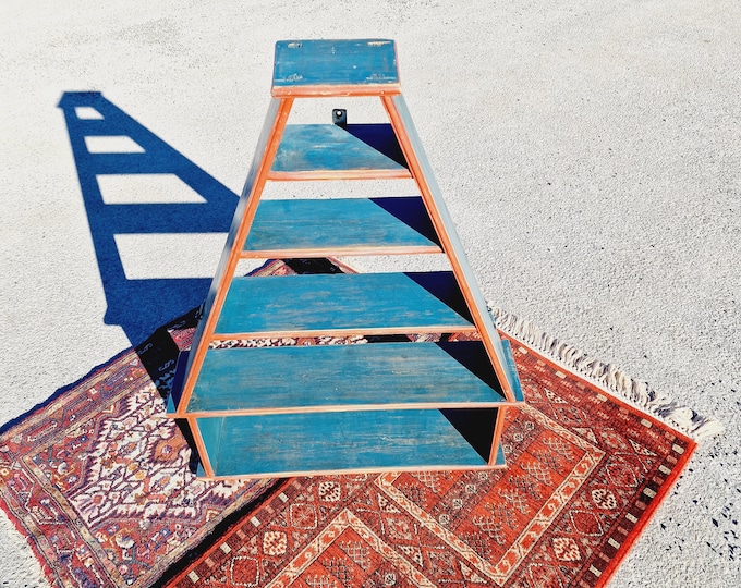 Antique rustic 1800s shelf - Primitive Norwegian Handmade wall shelf