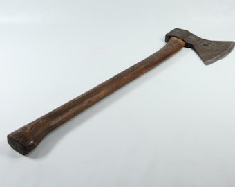 Vintage Old Norwegian Hand Forged Carpenter Axe - Rare Lumber Tool Collectible - 1900s hand forged bil ax from Norway Rare find
