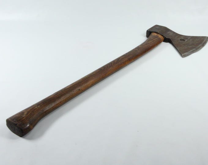 Vintage Old Norwegian Hand Forged Carpenter Axe - Rare Lumber Tool Collectible - 1900s hand forged bil ax from Norway Rare find