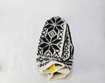 Norwegian wool Selbu gloves - Vintage handmade wool gloves - Winter cloths - Vintage norwegian