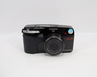OLYMPUS 防水コンパクトフィルムカメラ 35-120mm Olympus Superzoom 120 / 35-120mm F4.5-8.7 Zoom Lens / Black 35mm