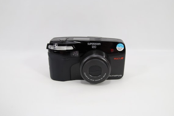Olympus Superzoom 120 Film Camera with 35-120mm Lens | Vintage Point and Shoot in Box | New Old Stock from Norway | 90s Analog Photo Gift