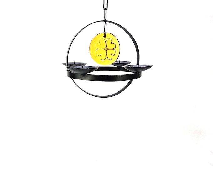 Gorgeous Swedish Pendant Lamp: Ystad Metal Wrought Iron with Glass by Renowned Designer Gunnar Ander - Illuminate with Style!