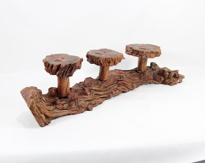 Handcrafted Norwegian Burl Coat Hanger - Unique Forest Cabin Decor & Gift
