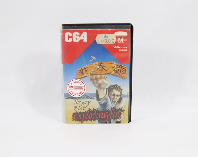 The Way of the Exploding Fist C64 | Original 1985 Commodore 64 Cassette by Melbourne House | Tested Vintage Martial Arts Game