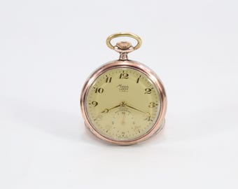 Swiss Mirona Luxor Pocket Watch | 0.800 Silver | 17 Jewels Incabloc | Vintage 1940s–50s Antimagnetic | Working Estate Timepiece