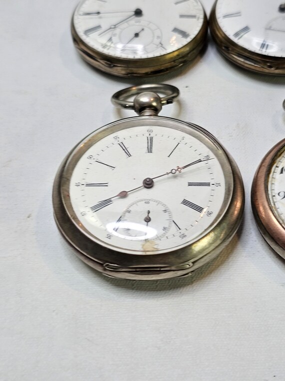 Lot of 6 antique pocket watches - Pocket watch pa… - image 9