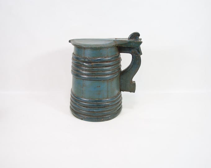 Charming Vintage Beer Mug with Patina – Unique Nordic Gift Idea!