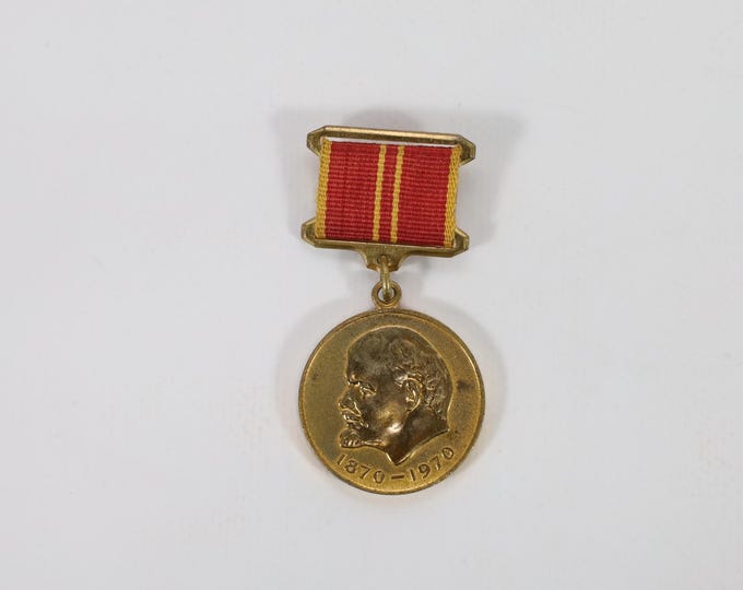 Vintage URSS Soviet Medal 100th Anniversary of Lenin's Birth Military Collectible