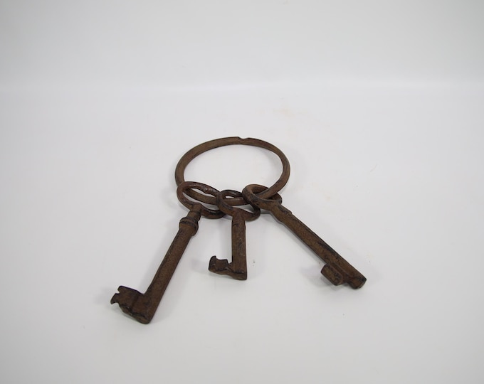 Antique 19th Century Norwegian Farmhouse Keys - Rustic Decor & Unique Gift