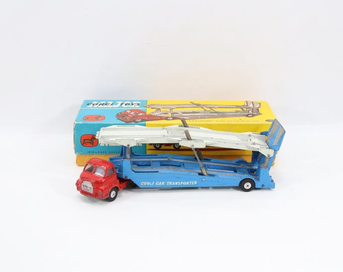 Corgi Major 1101 Bedford Car Transporter 1950s | Carrimore Auto Carrier | Vintage Diecast with Box