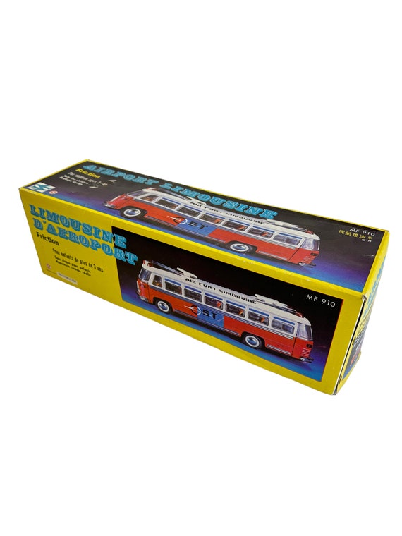 Tinplate Toy From China - Vintage Tin Plate Airport Bus