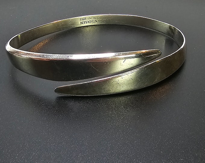 Norwegian David Andersen bracelet - Sterling silver - 1960s Statement jewelry - Wedding gift - Rare jewelry