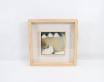 Pintura Original Teresa Lawton | At the Edge of the Storm Arte Abstracto | Decoración Mural Inglesa Mid Century