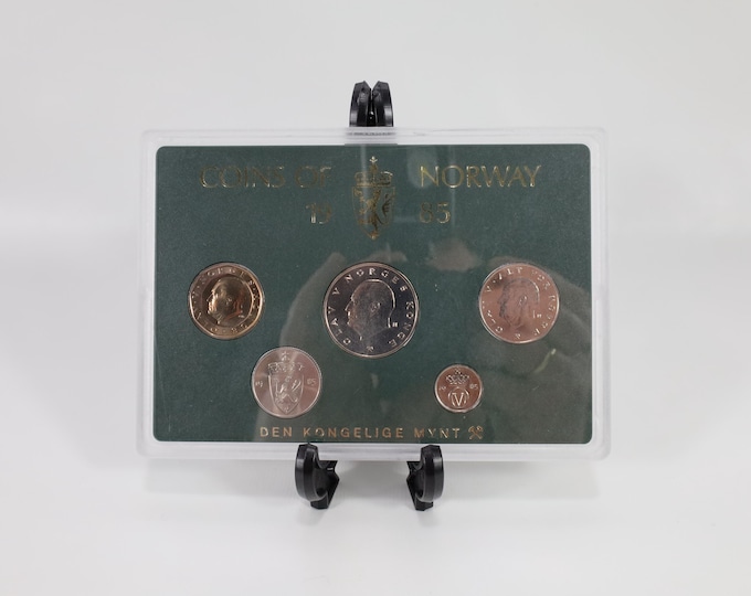 Norway 1985 Coin Set|Royal Mint Collection|Uncirculated Collectible|History Enthusiast Gift|Rare Coin Set