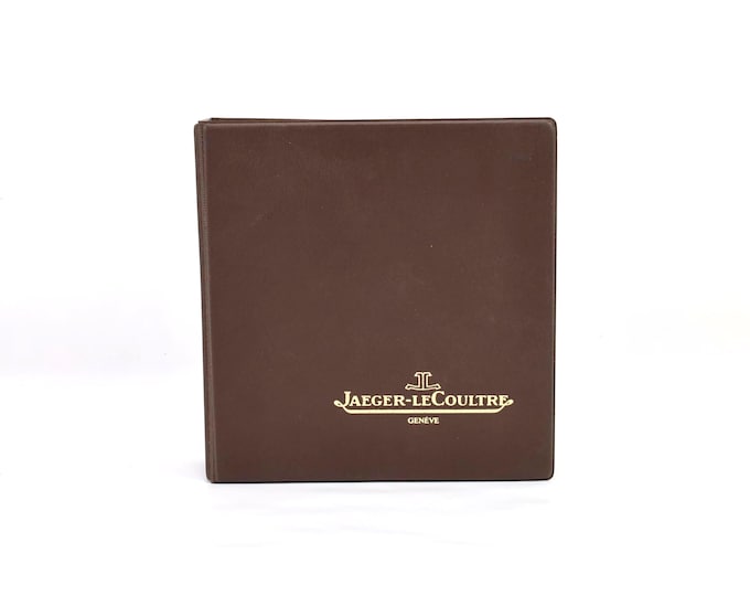 Jaeger LeCoultre Dealer Binder Catalog 1982 1984 Vintage Watch Reference Book Price List