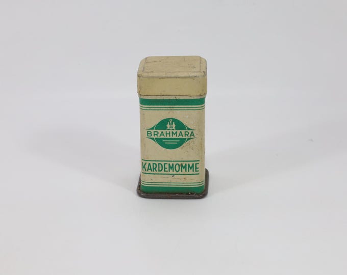 Norwegian Kardemomme Tin Box 1940s | H. Chr. Olsens Oslo | Vintage Tin | Collector's Piece | Nostalgic Gift