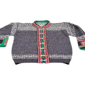 Authentic Telemark Folk Costume Jacket - Hand Embroidered Traditional Pattern