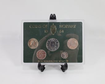 Norway 1984 Coin Set|Royal Mint Collection|Uncirculated Collectible|History Enthusiast Gift|Rare Coin Set