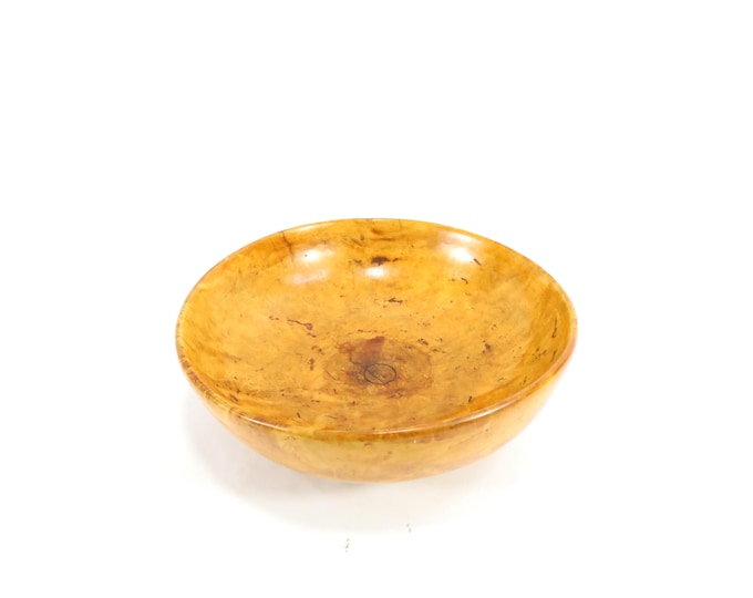 1960s Norwegian Birch Bowl | Vintage Farmhouse Decor | Telemark Folk Art | Unique Gift | Rustic Home Decor