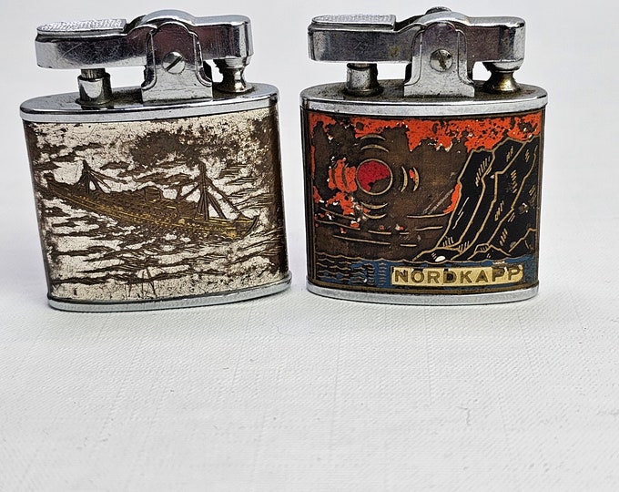 Two gas lighters - Norway lighter - Super lighter - Gift for him - Man cave gift