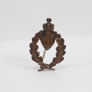 Norwegian Military Sports Badge 1940s | Bronze Emblem | Historical Military Badge | Collector&#39;s Item | Vintage Gift