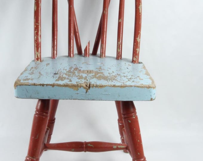 Farmhouse Treasure - Handcrafted Antique Chair from the 1880-1910s - Adds Character to Any Space - Child stool - Budal chair