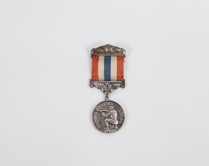 1950s Norwegian Gransherad Shooting Team Medal | Sterling Silver 830 Badge | Nordic Medal Collector's Item | Heritage Collector's Item