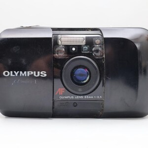 Câmera Olympus Mju I de filme 35 mm | Câmera compacta resistente às intempéries dos anos 90 | Câmera clássica Olympus "apontar e disparar" imagem 3