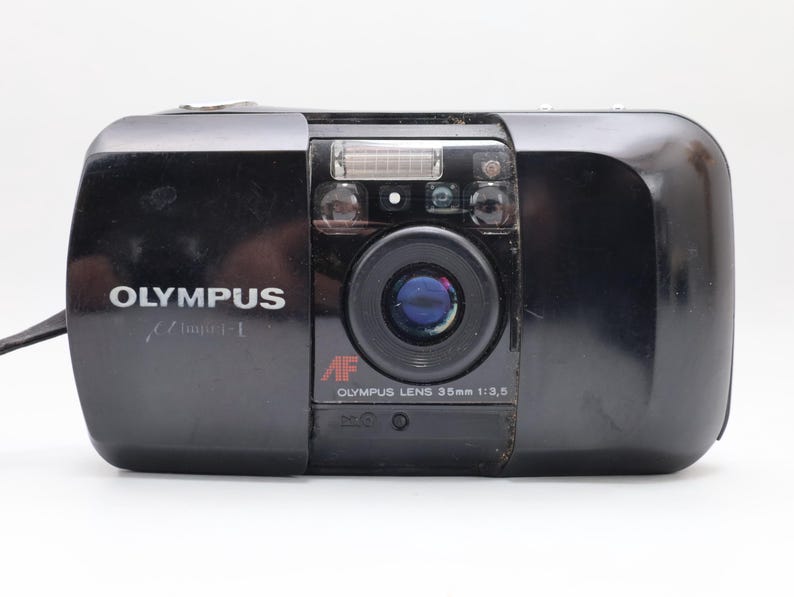 Câmera Olympus Mju I de filme 35 mm | Câmera compacta resistente às intempéries dos anos 90 | Câmera clássica Olympus "apontar e disparar" imagem 3