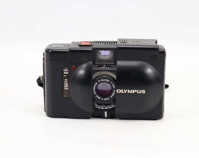 Vintage Olympus XA 35mm Rangefinder Film Camera | F Zuiko 2.8 Lens | 1970s Compact Analog Camera | Estate Find Street Photo Classic