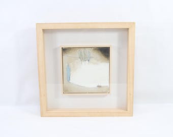 Pintura Original Teresa Lawton | Flood Waters Arte Abstracto | Decoración Mural Inglesa Mid Century