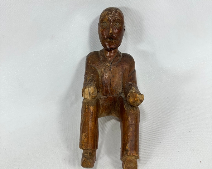 Rare Norwegian Figure from 1890s - Hand Carved by Ragnvald Einbu, Collector's Display Piece