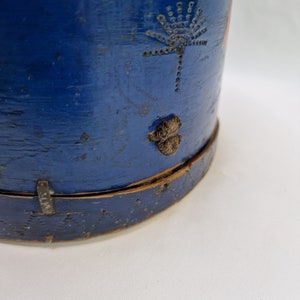 Norwegian Antique Tine Box - Handmade Wooden Jewelry Box - A Real 1800s ...