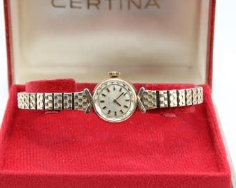Vintage Certina Ladies Wristwatch | Swiss Manual Wind | Caliber 13-20 | 17 Jewels | Original Certina Box