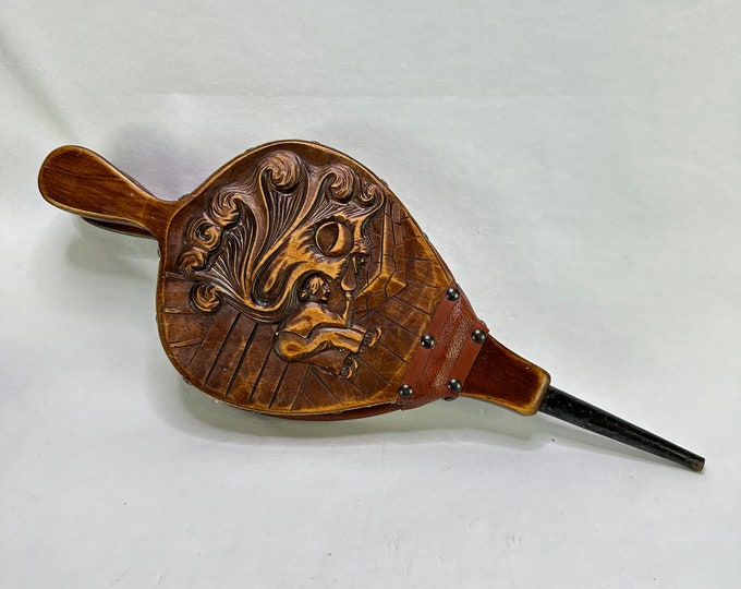 Vintage 1960s Norwegian Fireplace Blower - Retro Home Decor