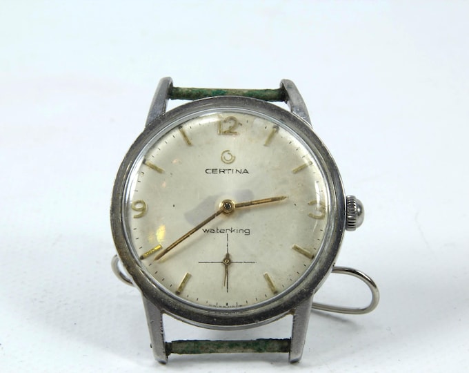 Certina Wristwatch | Vintage Certina Waterking | Automatic Watch | Steel Case Watch | Rare Vintage Gift