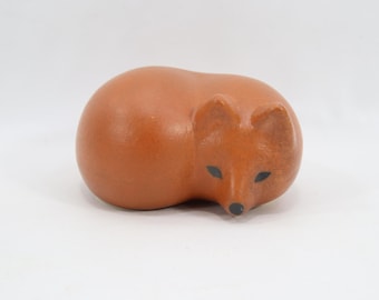 Lisa Larson Small Fox Figurine | Swedish Gustavsberg Stoneware from the Lillskansen Series | Scandinavian Ceramic Art Collectible