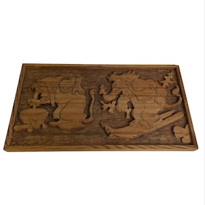 Norwegian Troll Carving Image Artwork - Vintage wall hung troll picture